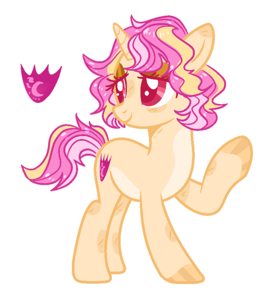 Size: 800x895 | Tagged: safe, artist:rose-moonlightowo, derpibooru import, pony, unicorn, female, magical lesbian spawn, mare, offspring, parent:fluttershy, parent:sunset shimmer, parents:sunshyne, simple background, solo, transparent background