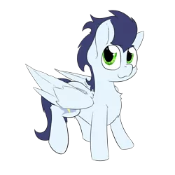 Size: 2000x2000 | Tagged: safe, artist:jubyskylines, derpibooru import, part of a set, soarin', pegasus, pony, chest fluff, cute, high res, looking at you, simple background, smiling, soarinbetes, solo, transparent background