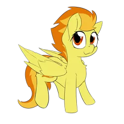 Size: 2000x2000 | Tagged: safe, artist:jubyskylines, derpibooru import, part of a set, spitfire, pegasus, pony, chest fluff, cute, cutefire, female, high res, looking at you, mare, simple background, smiling, solo, transparent background