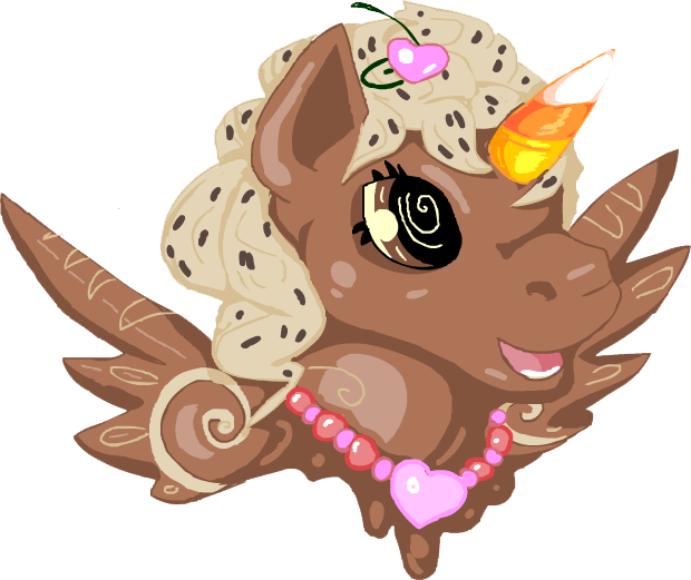 Size: 620x521 | Tagged: safe, artist:sharkledog, derpibooru import, ponified, alicorn, pony, bust, g3, jewelry, necklace, neopets, simple background, solo, transparent background, uni