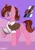 Size: 2896x4096 | Tagged: safe, artist:avery-valentine, derpibooru import, oc, oc:mina froissard, unofficial characters only, pony, unicorn, abstract background, clipboard, clothes, dock, ear fluff, female, glasses, hoof hold, horn, magnetic hooves, mare, raised hoof, reference sheet, signature, solo