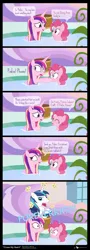 Size: 1000x2780 | Tagged: artist:dm29, comic, derpibooru import, faic, forever, frown, glare, green isn't your color, nervous, open mouth, pinkie pie, pinkie promise, princess cadance, puffy cheeks, role reversal, safe, shining armor, smiling, the one where pinkie pie knows, the tables have turned, wide eyes