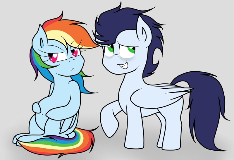 Size: 1023x700 | Tagged: safe, artist:rainbowflyingflied, derpibooru import, rainbow dash, soarin', pony, female, male, preggo dash, pregnant, shipping, soarindash, straight