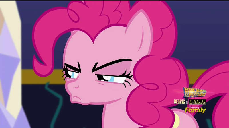 Size: 1920x1080 | Tagged: derpibooru import, pinkie pie, safe, scowl, screencap, the one where pinkie pie knows, when she doesn't smile