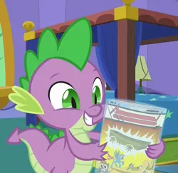 Size: 1101x1069 | Tagged: safe, derpibooru import, screencap, spike, alicorn, pony, the one where pinkie pie knows, action comics #1, comic book, dc comics, grin, smiling, solo, superman