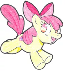 Size: 2652x2868 | Tagged: apple bloom, artist:creamchao427, crusaders of the lost mark, cutie mark, derpibooru import, safe, solo, the cmc's cutie marks, traditional art