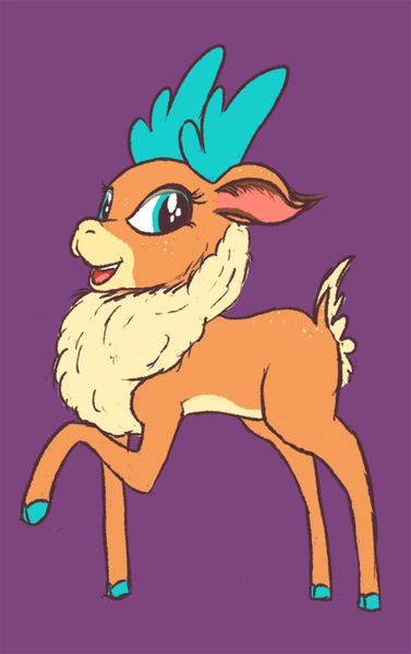 Size: 600x955 | Tagged: safe, artist:sandwichdelta, derpibooru import, velvet reindeer, deer, reindeer, them's fightin' herds, chest fluff, community related, fluffy