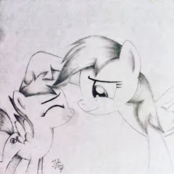 Size: 1024x1024 | Tagged: artist:theasce, crusaders of the lost mark, cutie mark, derpibooru import, monochrome, rainbow dash, safe, scootaloo, scootalove, the cmc's cutie marks, traditional art