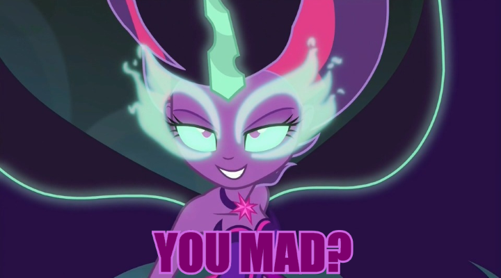 Size: 720x400 | Tagged: safe, derpibooru import, screencap, sci-twi, twilight sparkle, equestria girls, friendship games, caption, image macro, meme, midnight sparkle, midnight sparkle's lines, purple text, solo, text