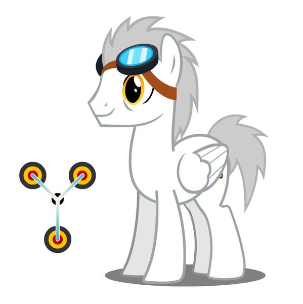 Size: 696x697 | Tagged: safe, artist:flash equestria photography, derpibooru import, great scott (character), ponified, pegasus, pony, back to the future, cutie mark, doc brown, goggles, male, solo, stallion, wrong eye color