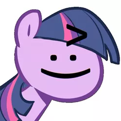 Size: 370x371 | Tagged: ^:), 4chan, caption, derpibooru import, emoticon, emoticon face, image macro, meme, /mlp/, safe, solo, text, twilight sparkle