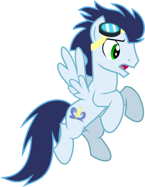Size: 521x671 | Tagged: safe, artist:lonelywoodenmice81, derpibooru import, soarin', pegasus, pony, rarity investigates, backwards cutie mark, cutie mark, male, simple background, solo, stallion, transparent background, vector, wings