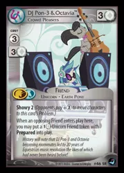 Size: 358x500 | Tagged: ccg, cello, derpibooru import, enterplay, eyes closed, high magic, merchandise, musical instrument, octavia melody, safe, slice of life (episode), speakers, vinyl scratch