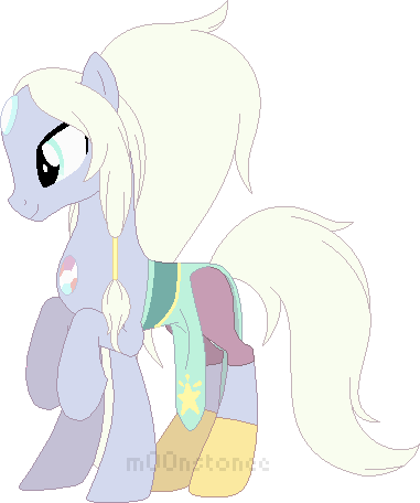 Size: 381x456 | Tagged: safe, artist:m00nstonee, derpibooru import, ponified, pony, fusion, multiple limbs, opal (steven universe), steven universe