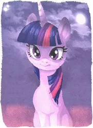 Size: 491x679 | Tagged: alicorn drama, artist:caramelbunnies, cute, derpibooru import, discord's painting, drama, edit, exploitable meme, :i, looking at you, meme, painting, safe, sitting, smiling, solo, twilight sparkle, what about discord?, wingless, wingless edit