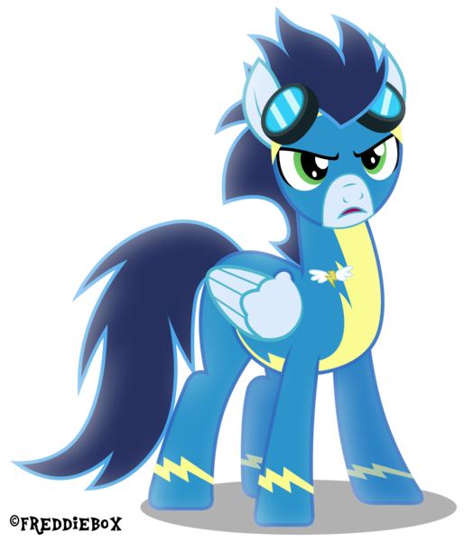 Size: 2571x3000 | Tagged: safe, artist:brony-works, derpibooru import, soarin', pony, rarity investigates, angry, clothes, cute, simple background, soarinbetes, solo, transparent background, uniform, vector, wonderbolts uniform