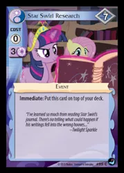Size: 358x500 | Tagged: big crown thingy, ccg, derpibooru import, element of magic, enterplay, fluttershy, high magic, jewelry, merchandise, regalia, safe, star swirl the bearded's book, the cutie re-mark, twilight sparkle