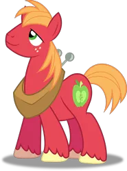 Size: 3696x5000 | Tagged: safe, artist:dashiesparkle, artist:hawk9mm, derpibooru import, big macintosh, earth pony, pony, hearts and hooves day (episode), .svg available, absurd resolution, freckles, hearts and hooves day, inkscape, male, ponyscape, simple background, solo, stallion, transparent background, vector