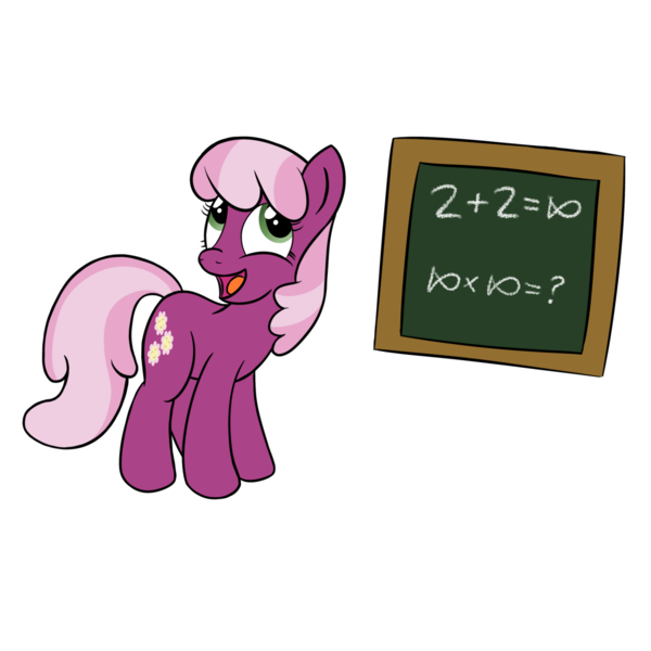 Size: 1280x1280 | Tagged: safe, artist:redquoz, derpibooru import, cheerilee, earth pony, pony, 16, 2+2=fish, algebra, chalkboard, common core, female, mare, math, simple background, solo, the fairly oddparents, transparent background