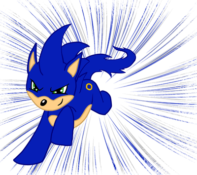 Size: 400x355 | Tagged: safe, artist:kaizerin, derpibooru import, ponified, pony, solo, sonic the hedgehog, sonic the hedgehog (series)