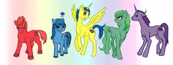 Size: 2000x754 | Tagged: safe, artist:tielgar, derpibooru import, ponified, pony, anger (inside out), disgust (inside out), fear (inside out), inside out, joy (inside out), pixar, sadness (inside out)