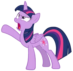 Size: 7200x7000 | Tagged: safe, artist:tardifice, derpibooru import, twilight sparkle, twilight sparkle (alicorn), alicorn, pony, what about discord?, absurd resolution, female, mare, open mouth, photoshop, raised hoof, simple background, solo, transparent background, vector