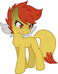 Size: 900x1139 | Tagged: safe, artist:he4rtofcourage, derpibooru import, edit, ponified, fennekin, pony, augmented tail, evil, pokémon, pokémon x and y, simple background, solo, still cute, transparent background, vector