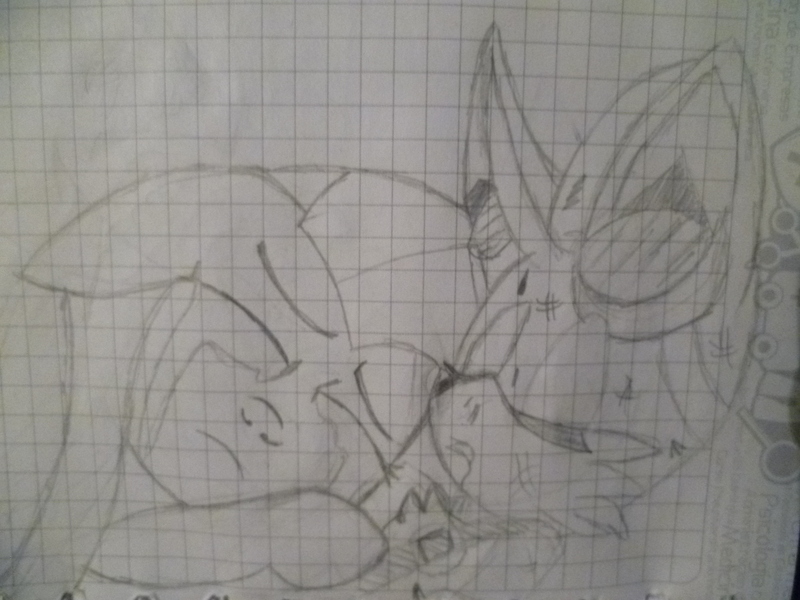 Size: 2560x1920 | Tagged: artist:kaiamurosesei, crossover, crying, dead, death, derpibooru import, fluttershy, fluttertails, graph paper, grimdark, miles "tails" prower, monochrome, shipping, sonic boom, sonic the hedgehog (series), traditional art