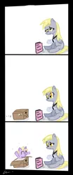 Size: 800x1920 | Tagged: safe, artist:crackernut, derpibooru import, derpy hooves, dinky hooves, pegasus, pony, broken leg, comic, equestria's best daughter, female, mare