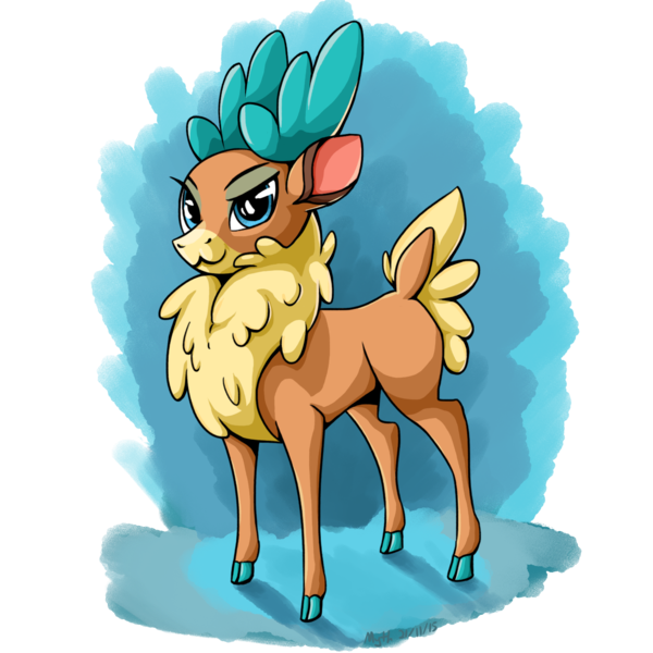 Size: 1500x1500 | Tagged: safe, artist:mythilas, derpibooru import, velvet reindeer, deer, reindeer, them's fightin' herds, community related, simple background, solo, transparent background