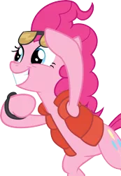 Size: 4235x6113 | Tagged: absurd resolution, .ai available, artist:itv-canterlot, back to the future, bipedal, derpibooru import, pinkie mcpie, pinkie pie, safe, simple background, solo, .svg available, transparent background, vector, what about discord?