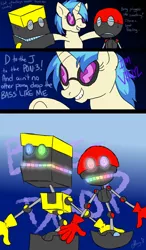 Size: 700x1200 | Tagged: artist:soggycereal, comic, crossover, cubot, derpibooru import, orbot, safe, sonic the hedgehog (series), vinyl scratch