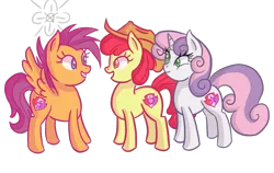 Size: 950x600 | Tagged: apple bloom, artist:pewycert, crusaders of the lost mark, cutie mark, cutie mark crusaders, derpibooru import, hat, safe, scootaloo, sweetie belle, the cmc's cutie marks