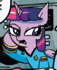 Size: 197x243 | Tagged: safe, derpibooru import, idw, twilight sparkle, twilight sparkle (alicorn), alicorn, pony, spoiler:comic, clothes, cosplay, costume, female, mare, outfit catalog, solo, star trek, star trek (tos), twilight spockle