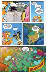 Size: 605x937 | Tagged: applejack, derpibooru import, edit, fluttershy, idw, nosey news, parody, pigasus, quill (character), safe, secret squirrel, spoiler:comic, spoiler:comicff23