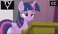 Size: 701x412 | Tagged: safe, derpibooru import, screencap, twilight sparkle, twilight sparkle (alicorn), alicorn, pony, the cutie re-mark, animated, buffering, female, mare, podium, solo, youtube