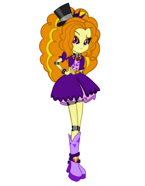 Size: 643x822 | Tagged: safe, artist:kombatantchampion, derpibooru import, adagio dazzle, equestria girls, rainbow rocks, animatronic, boots, clothes, dress, five nights at adagio's, five nights at freddy's, hat, high heels, shoes, simple background, skirt, solo, spikes, top hat, transparent background, vector, welcome to the show