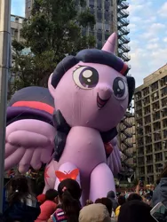 Size: 720x960 | Tagged: safe, derpibooru import, twilight sparkle, twilight sparkle (alicorn), alicorn, pony, balloon, chile, female, irl, mare, parade, parade balloon, photo