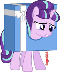 Size: 1065x1290 | Tagged: safe, artist:roger334, derpibooru import, starlight glimmer, frown, gritted teeth, hearth's warming eve, inkscape, parody, ponyscape, present, sad, sad face, sadlight glimmer, simple background, solo, transparent background, vector