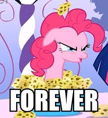 Size: 214x235 | Tagged: caption, cropped, derpibooru import, edit, edited screencap, forever, green isn't your color, image macro, meme, pinkie pie, safe, screencap, solo, sponge, text, twilight sparkle