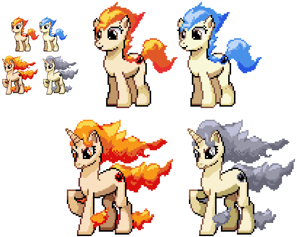 Size: 613x489 | Tagged: safe, artist:dmn666, derpibooru import, ponified, pony, ponyta, rapidash, pixel art, pokémon, simple background, transparent background