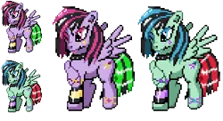 Size: 314x171 | Tagged: safe, artist:dmn666, derpibooru import, oc, oc:sweetypunk, unofficial characters only, pegasus, pony, commission, pixel art, pokémon, ponymon, simple background, transparent background