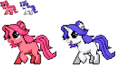 Size: 411x237 | Tagged: safe, artist:dmn666, derpibooru import, oc, oc:cherrybloom, unofficial characters only, pony, unicorn, pixel art, pokémon, ponymon, simple background, solo, transparent background