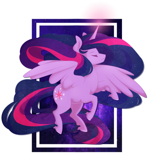 Size: 900x938 | Tagged: safe, artist:captivelegacy, derpibooru import, twilight sparkle, twilight sparkle (alicorn), alicorn, pony, solo, space