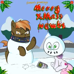 Size: 1024x1024 | Tagged: artist:lordaussie, button mash, christmas, cutie mark, derpibooru import, female, holiday, male, safe, shipping, snow, straight, sweetie belle, sweetiemash, the cmc's cutie marks