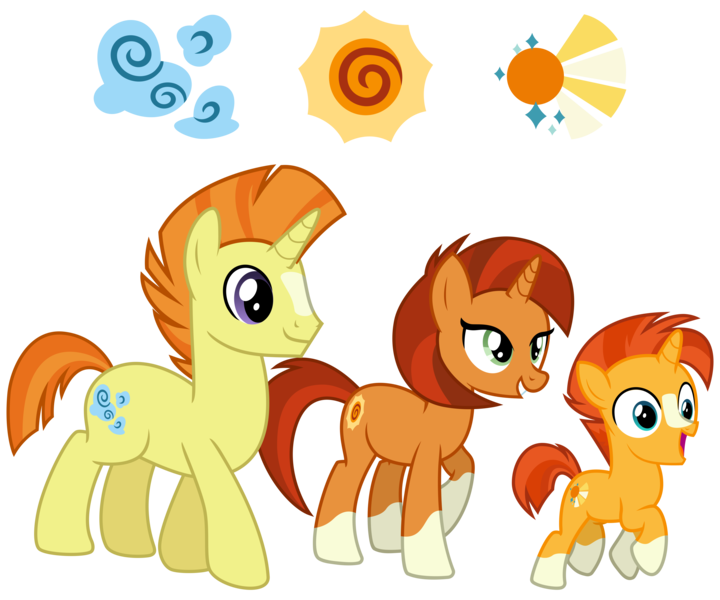 Size: 5000x4167 | Tagged: safe, artist:cheezedoodle96, derpibooru import, stellar flare, sunburst, sunspot (character), pony, unicorn, the cutie re-mark, absurd resolution, blaze (coat marking), coat markings, colt, colt sunburst, cutie mark, family, female, male, mare, simple background, socks (coat marking), stallion, transparent background, vector, younger