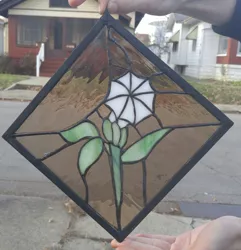 Size: 2885x2988 | Tagged: artist:tjglass, derpibooru import, irl, oc, oc:daturea eventide, photo, photo craft, photo cutie mark, photo stained glass (irl), photo traditional art, safe, stained glass, stained glass (irl), unofficial characters only