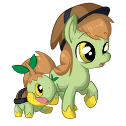 Size: 800x800 | Tagged: safe, artist:paintsplatter, derpibooru import, ponified, earth pony, pony, turtwig, colt, crossover, male, pokémon, ponymon, solo