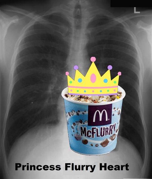 Size: 1483x1744 | Tagged: crown, derpibooru import, jewelry, mcdonald's, mcflurry, princess flurry heart, princess mcflurry, pun, regalia, safe, spoiler:s06, visual pun, x-ray, x-ray picture