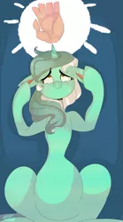 Size: 1777x3200 | Tagged: artist:mili-kat, crying, derpibooru import, hand, lyra heartstrings, lyra's humans, safe, solo, tears of joy, that pony sure does love hands